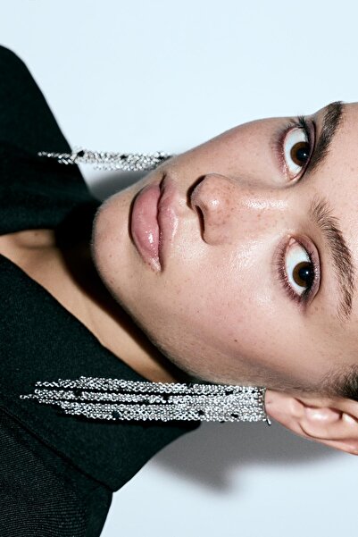 Pull & Bear Boncuklu şelale küpe