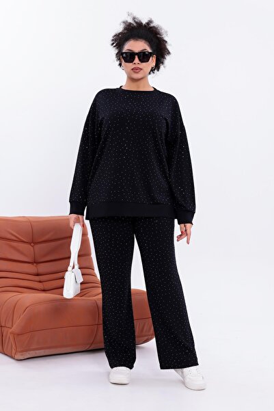 Siyezen Plus Size Sparkling Stone Modal Fabric Comfortable Set