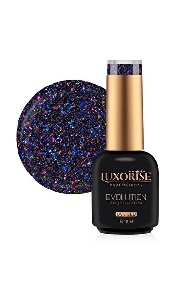 LUXORISE Evolution Semi-Permanent Nail Polish, Fairy Glow - Indigo Flicker 10ml