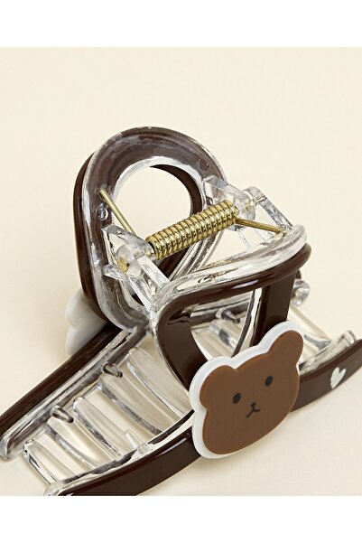 R&B Brown Women's 2 Pack Claw Clips