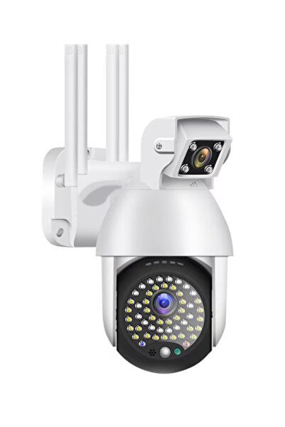 MİKİ Camera Supraveghere IP PTZ Duala wireless 320 grade 1080p IR+LED Exterior Senzor Miscare Alarma