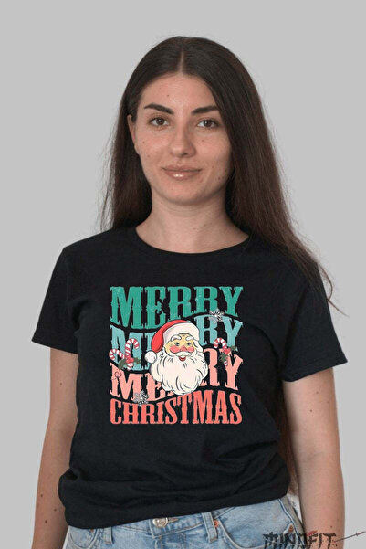 GILDAN Tricou De Craciun Merry Merry Merry Christmas Dama