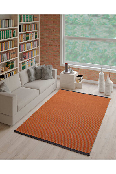 paradis Bej Fitilli Desen Şönil Kilim Makinede Yıkanabilir Kaymaz Taban Halı ...