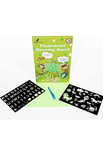Noa Store Tablă de desen magică, magnetică, Noa Store, strălucește în întuneric, verde