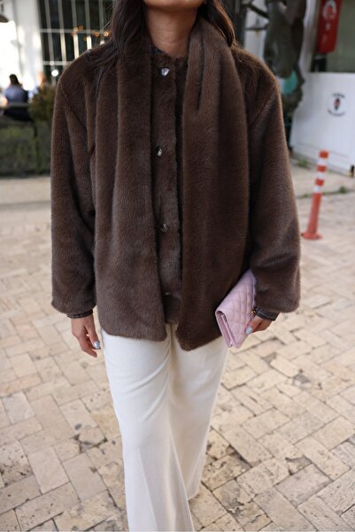 Özge Özgenç Self-Furled Fur Coat