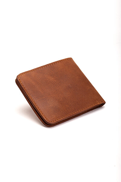 Niki Leather Mount Genuine Leather Minimal Wallet with Coin Compartment, Card Holder and Magnetic Closure