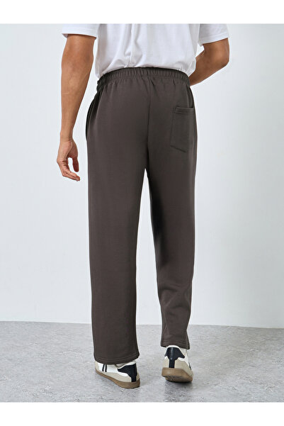 Styli Brown Relaxed Open Hem Jogger