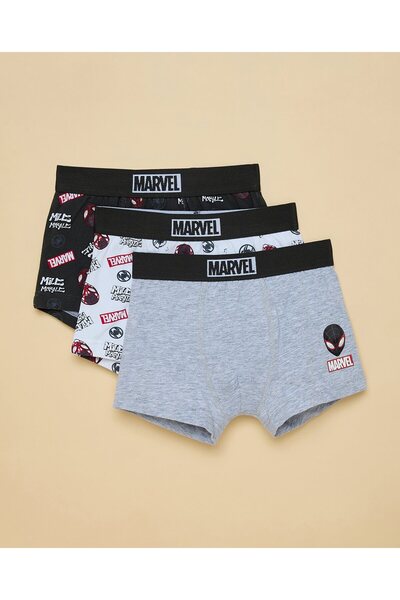 R&B مجموعة من 3 بوكسرات مارفل مطبوع للأولاد