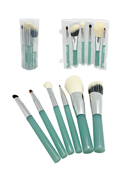 Forever 6’lı Katlanır Seyahat Tipi Makyaj Fırça Seti – Yeşil