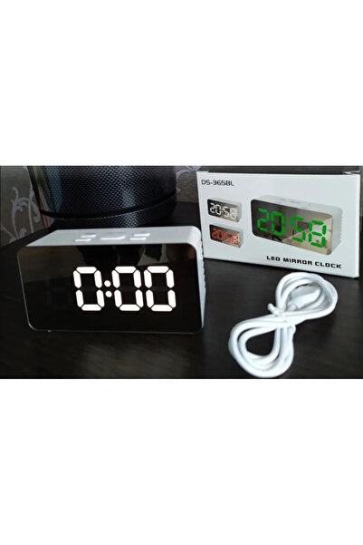 Alex Digital LED mirror clock DS-3658L WHITE display
