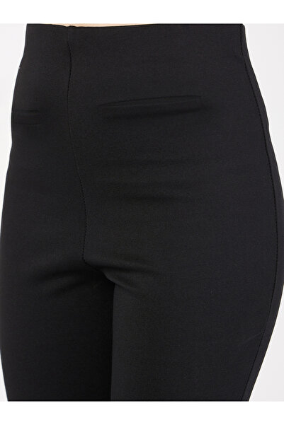 Sassafras By Styli Women Black Solid High Rise Flared Pants