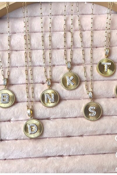 Nazbijuterii Çelik harf kolye