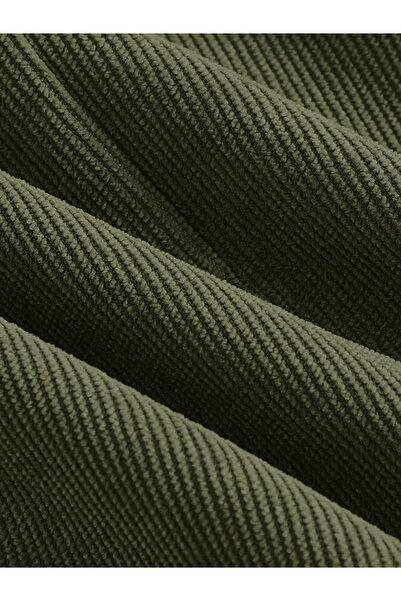 Take Two By Styli Khaki Wide Leg Trousers