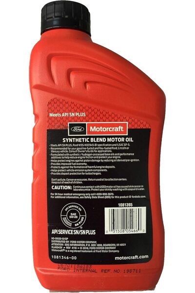 MOTORCRAFT ENGINE OIL (FORD) 5W20 (1LTR)