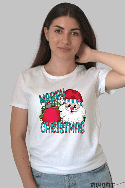 GILDAN Tricou De Craciun Merry Christmas Cu Mosul Vesel Dama