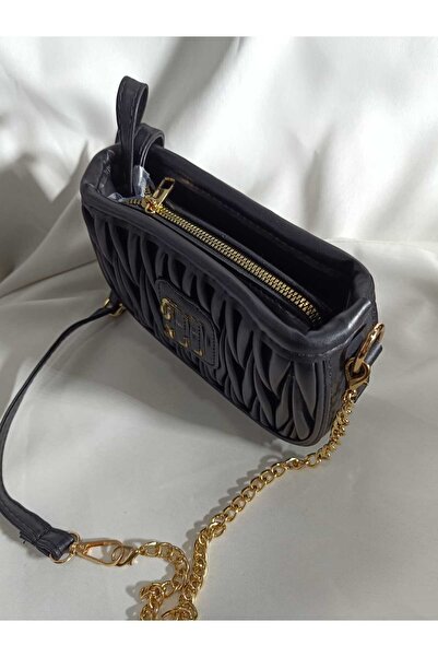 zynp Kadın Yeni Sezon Mini Miu Miu Zincirli El ve Omuz Çantası