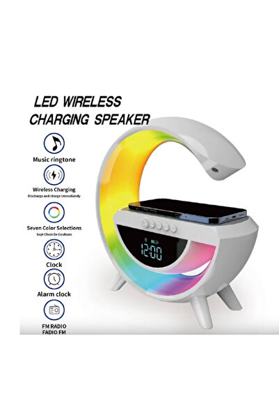 AHMED Super LED Clock Speaker ZQS 1222 Night Light BT FM Bluetooth 12 W 1500 Mah