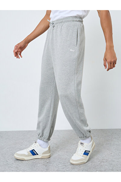 Styli Men Grey Oversized Joggers with Drawstring