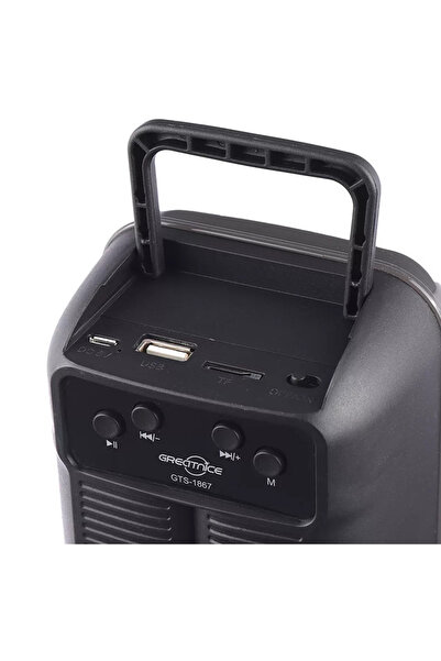 AHMED Portable speaker GTS 1867 Bluetooth USB TF Radio FM RGB LED lights 10W