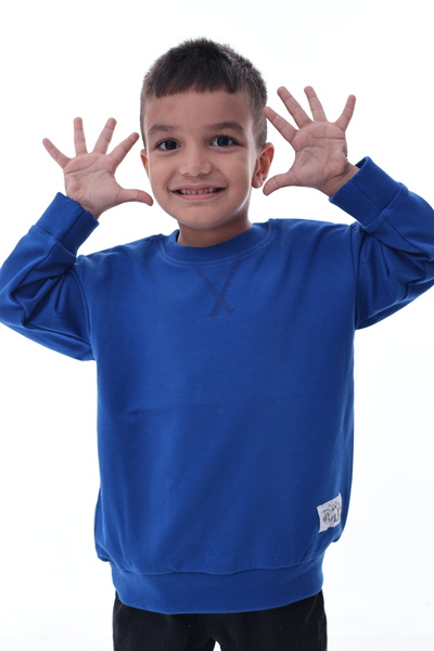 CQCQ Μπλουζάκι για αγόρια σε μπλε ναυτικό χρώμα με 2 κλωστές, 100% βαμβάκι | ...