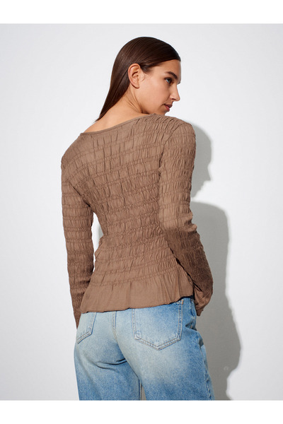 Dilvin 50926 Buttoned Gipeli Top-Vizon