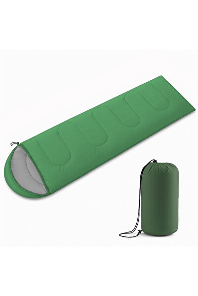 SAVAGE Camping Sleeping Bag - - Green - 5 ° C Comfort