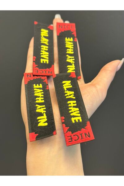 Gönülden Tasarım 4 SETURI DE ARMATURĂ CU DESIGN SCRIS 8X2 CM