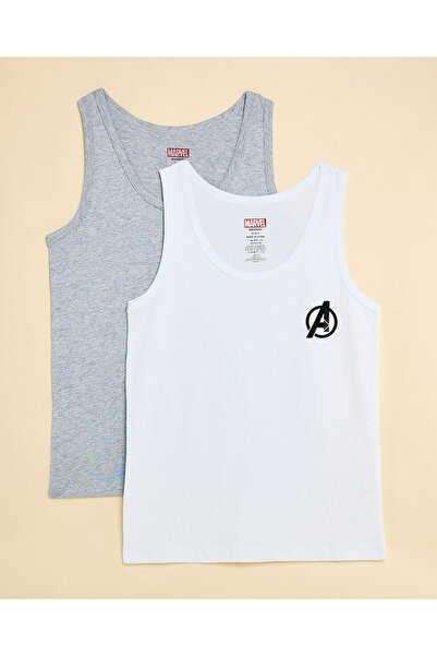 R&B Multi Boy's 2 Pack Avengers Logo Vests