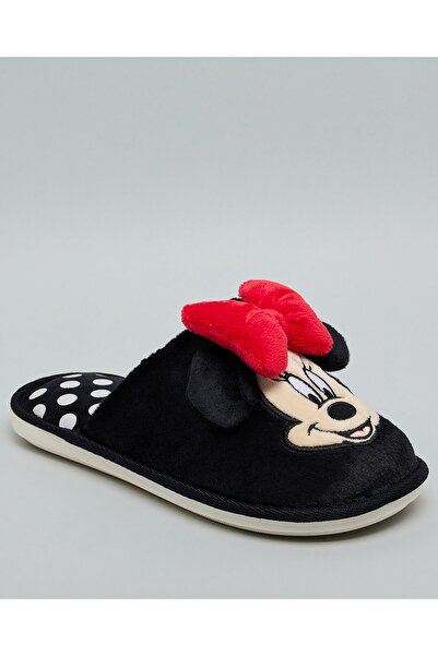 R&B نعال غرفة نوم ميني ماوس سوداء للفتيات