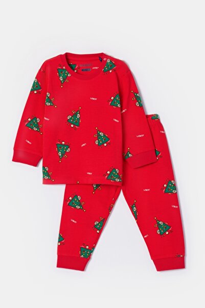 Woody Unisex Bebek Pijama-Cpa - 995 Cat Chrıstmas Z Aop