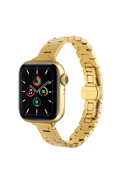 zore Watch Ultra 49mm Senk Krd-150 Metal Band Strap - Gold