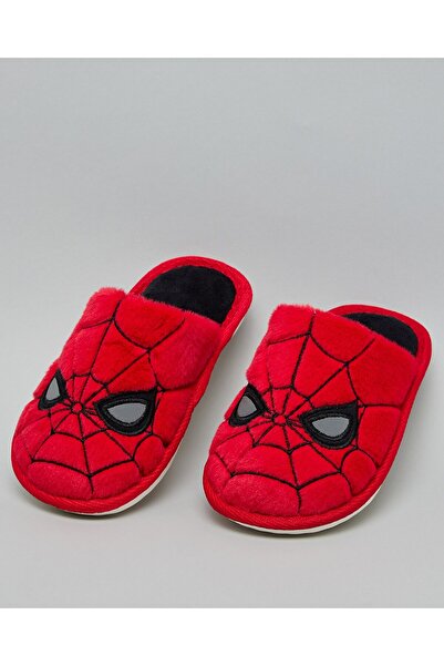 R&B Red Boy's Spiderman Bedroom Slippers
