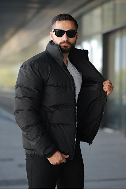 Rowsmen Men's Windproof Rainproof Oversize Unisex Bomber Puffer Coat Jacket