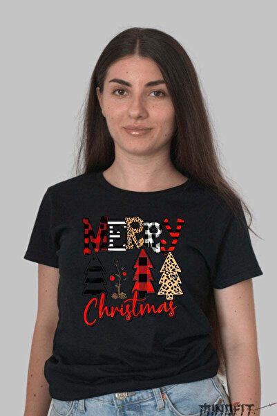 GILDAN Tricou De Craciun Merry Christmas Cu Braduti Festivi 2 Dama