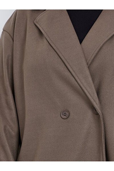 Styli Plus Size Regular Fit Wool Like Buttoned Coat