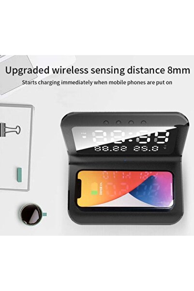 Amir 2 in 1 Wireless Charger and LED Display Watch 168.4 x 119.2 x 19.2 mm