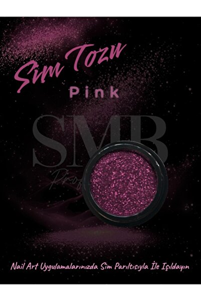 SMB PROFESYONEL SİM SÜS PEMBE NAİL ART KALICI OJE TIRNAK SÜSLEME