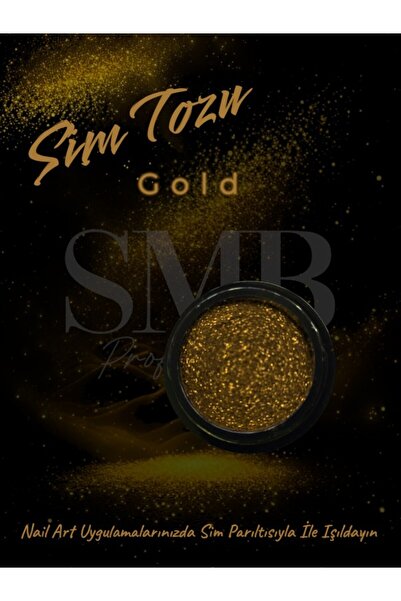 SMB PROFESYONEL SİM SÜS ALTIN NAİL ART KALICI OJE TIRNAK SÜSLEME