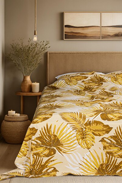 Menderes Home Cotton Collection Double Bedspread Palmera