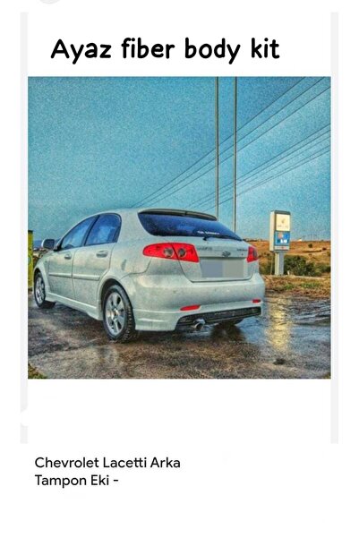 ayaz fiber body kit CHEVROLET LACETTİ HB ARKA TAMPON EKİ FİBER BOYASIZ
