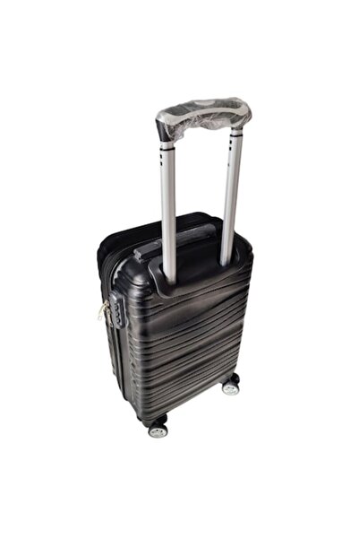 duoguo Cabin suitcase 40x30x20 cm, 4x360° spinner wheels, 100% ABS, combination lock, black
