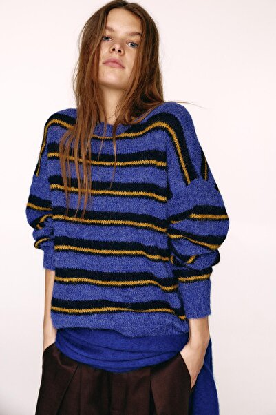 Pull & Bear Çizgili kazak