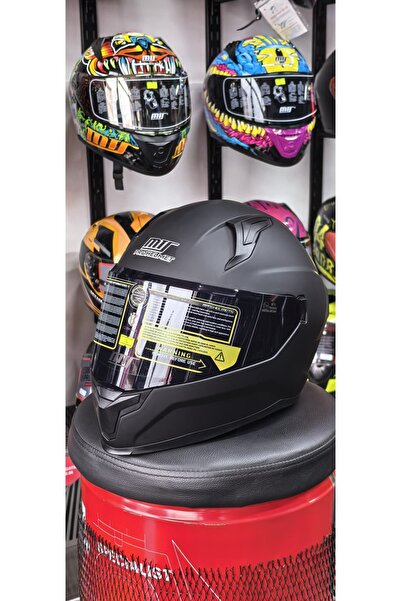 MTS PROHELMETS M-910 Full Face Kask MAT BLACK – Güneş Vizörlü