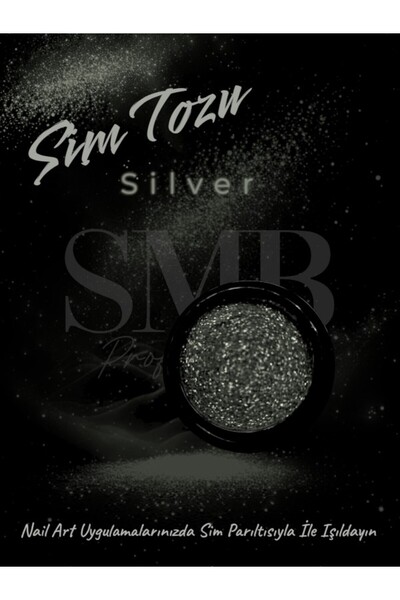 SMB PROFESYONEL SİM SÜS GÜMÜŞ NAİL ART KALICI OJE TIRNAK SÜSLEME