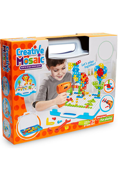 Simply Joy Interactive educational drill toy set, 237 pieces, gift for children 3-10 years
