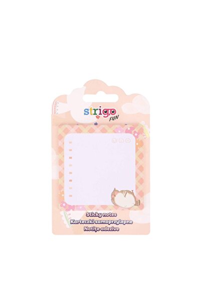 Strigo Лепящи се листчета 73x73 мм, 20 листа, пастелно прасковени