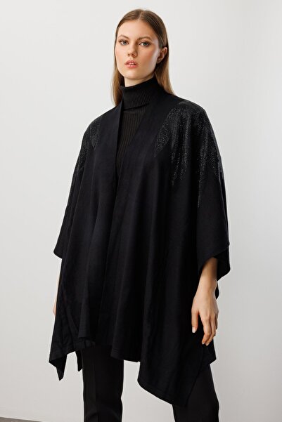 ON Cardigan cu mâneci liliac cu strasuri pe umeri