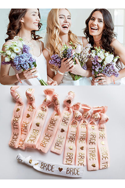 DMYRDH Bride Tribe Hair Ties Bridesmaid Party Wrist Band for Bachelorette Wedding Bridal Shower Bride to Be