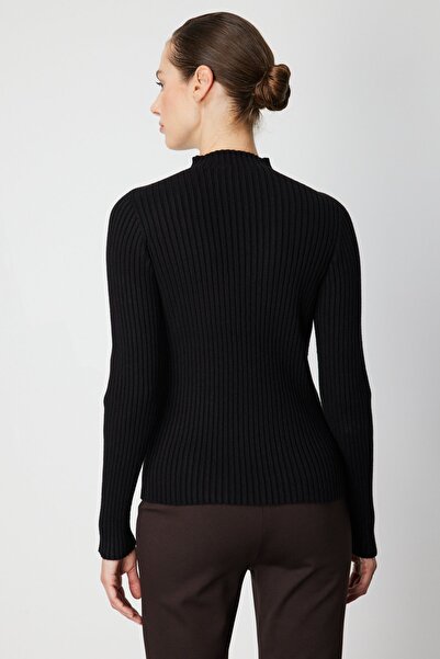ON Corded Fabric Knitwear Sweater with Ornamental Buttons
