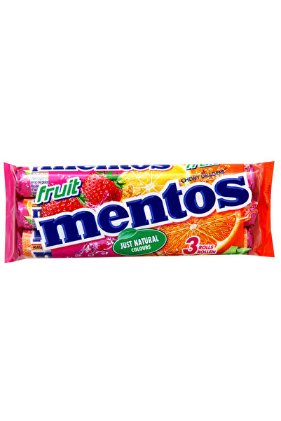Mentos Fructe gumate 3x38g